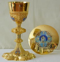 Antique French Gothic Chalice